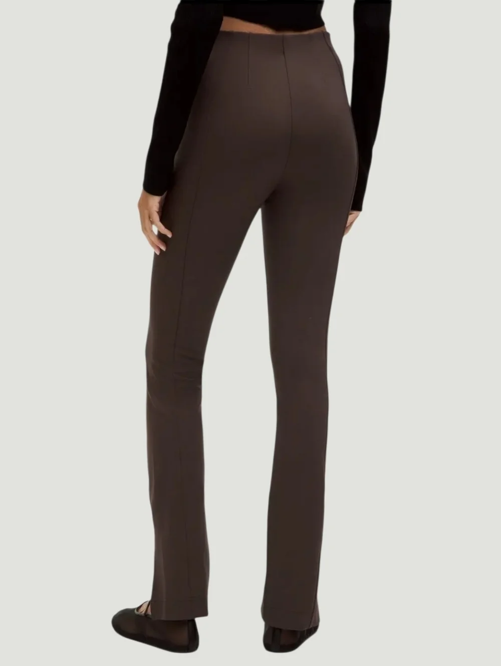 Lululemon Stretch Knit High Rise Pull-On Pants Brown Small